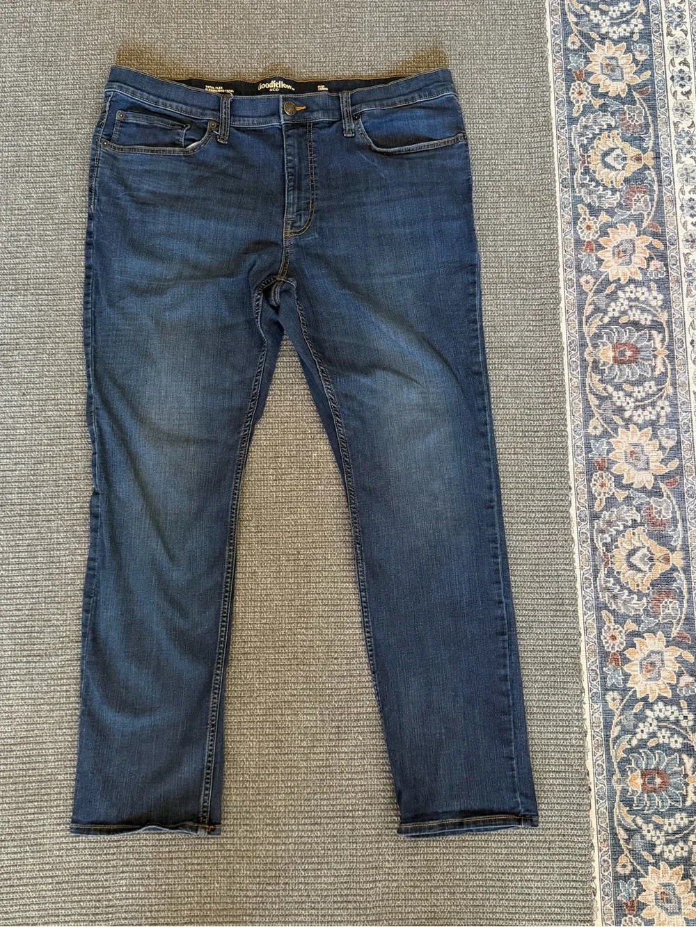 Goodfellow & Co Navy Slim Straight Jeans 38x32